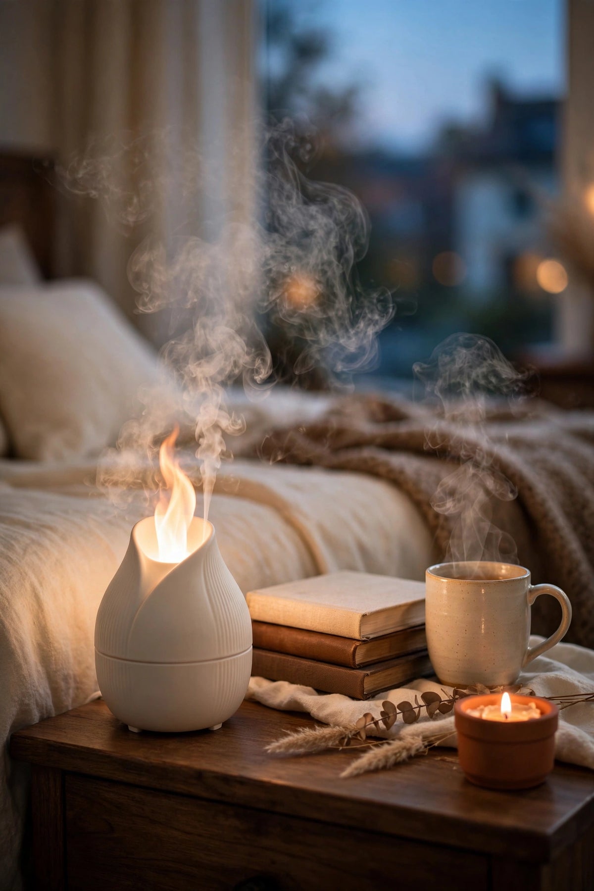 EmberGlow Flame Aroma Diffuser — Fireplace-Effect Cool Mist Humidifier